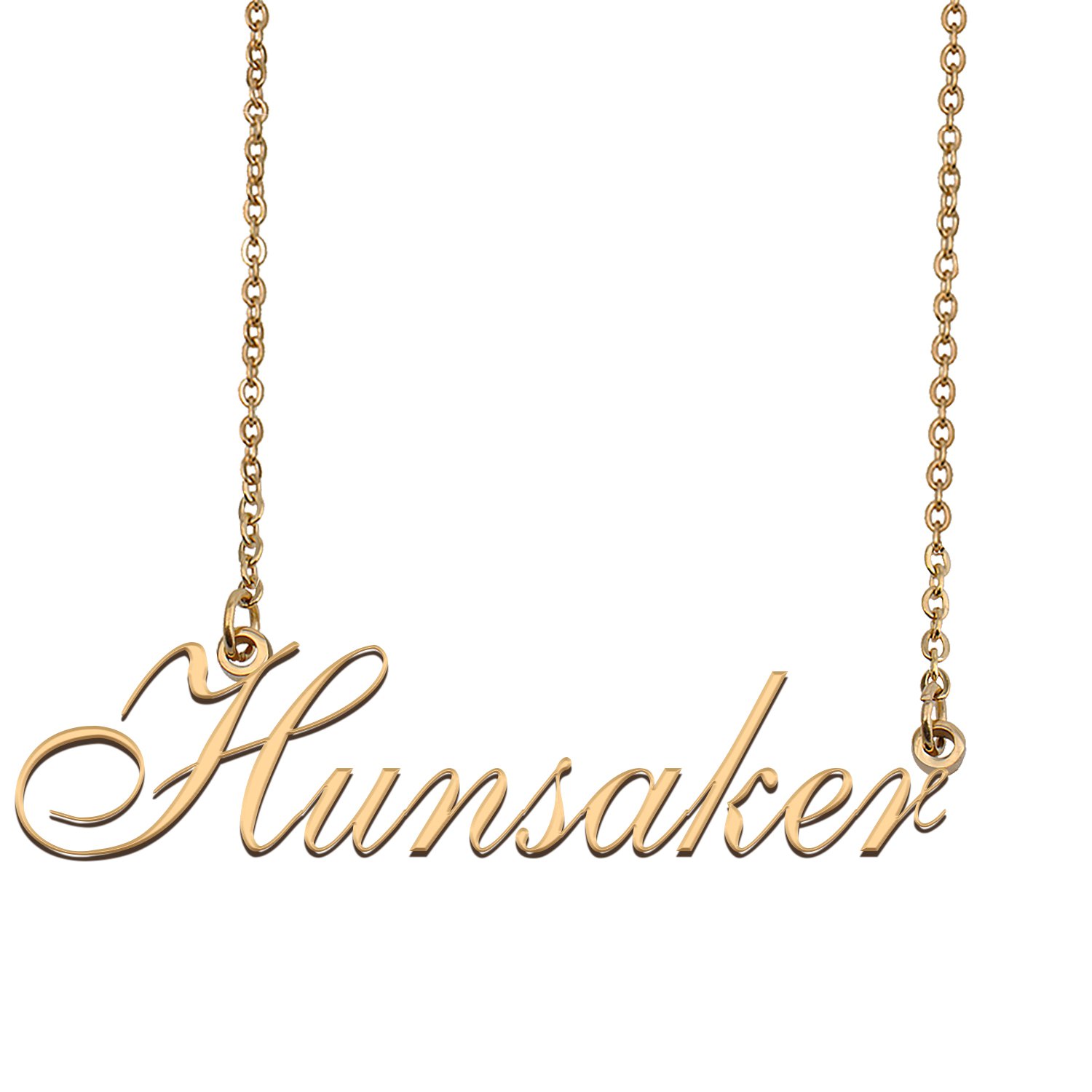 Personalized My Name Necklace Dainty personal Initial Necklace Hunsaker