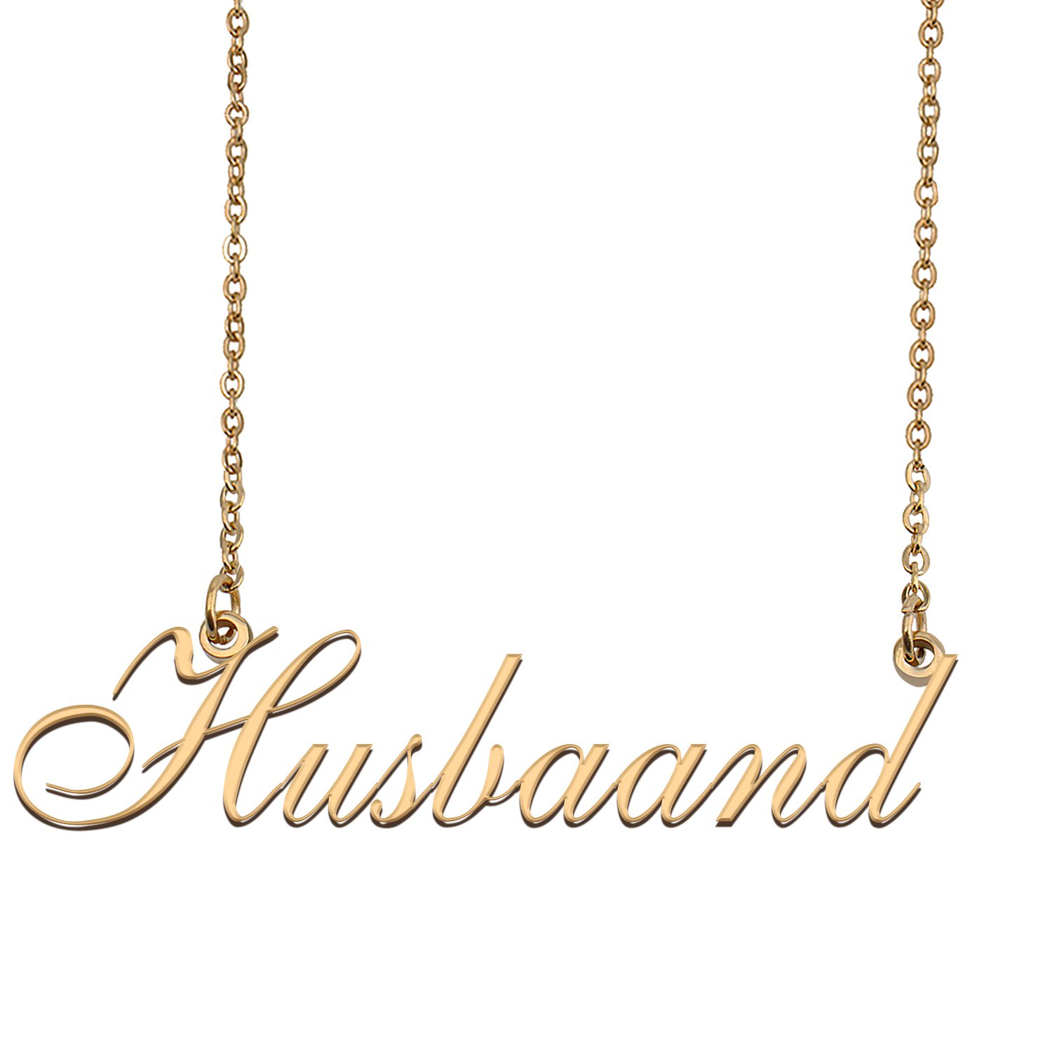 Personalized My Name Necklace Dainty personal Initial Necklace Husbaand