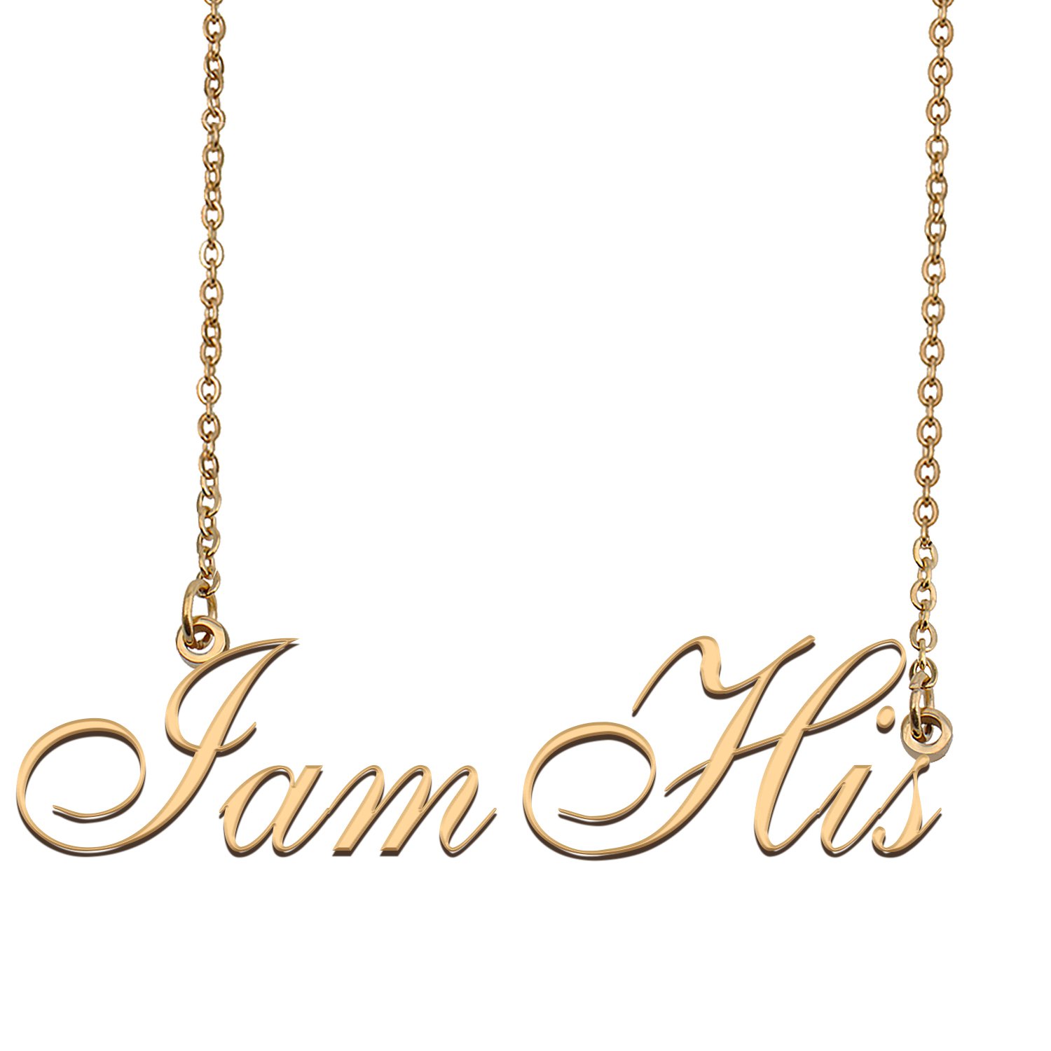 Personalized My Name Necklace Dainty personal Initial Necklace IamHis