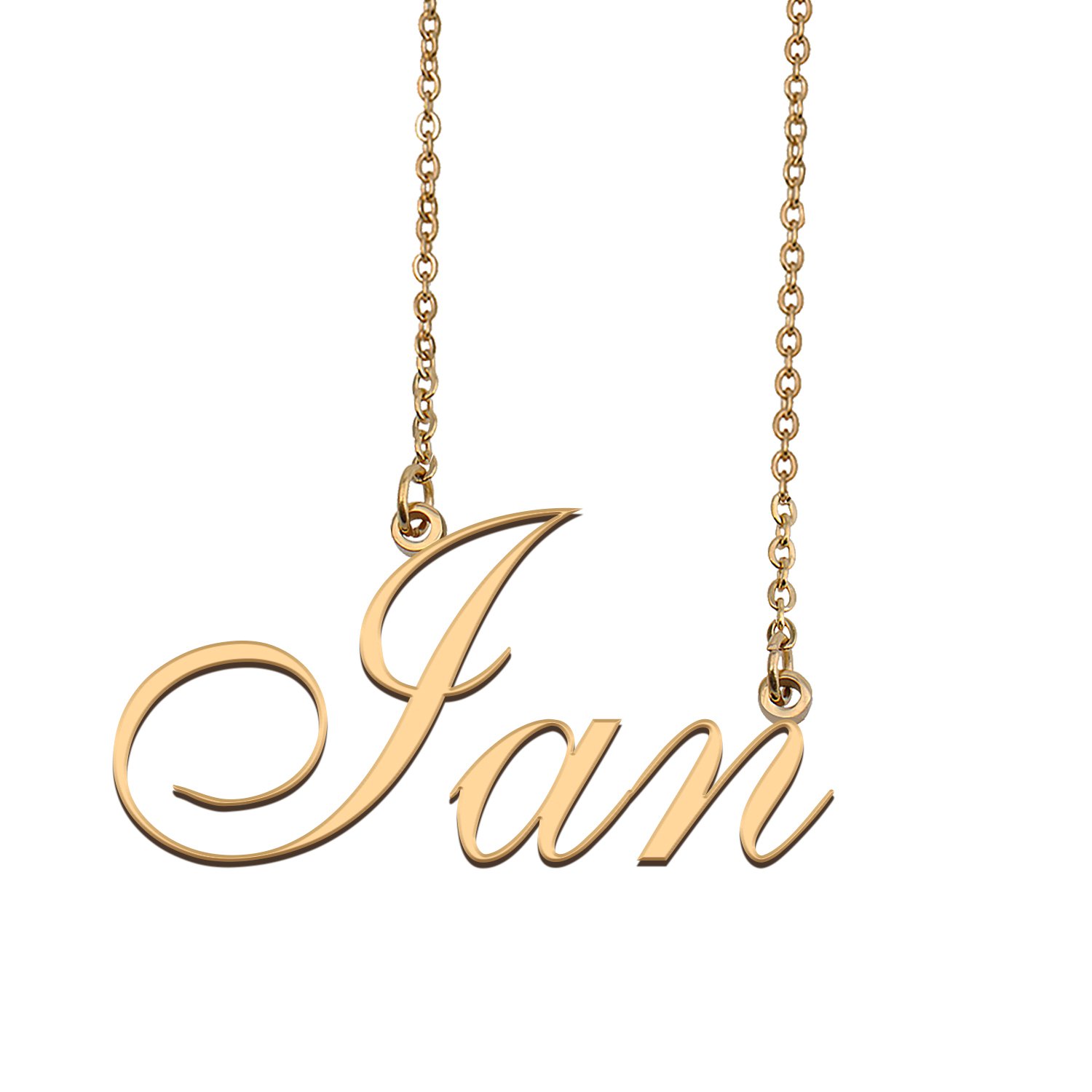 Personalized My Name Necklace Dainty personal Initial Necklace Ian