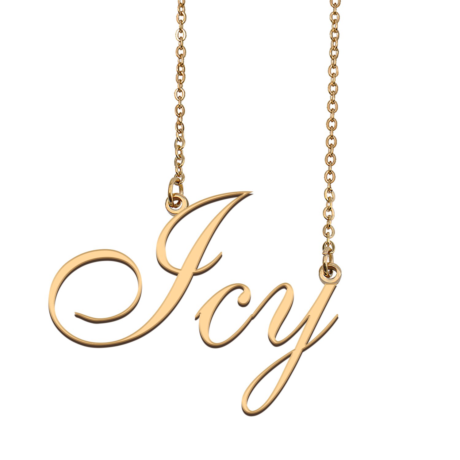 Personalized My Name Necklace Dainty personal Initial Necklace Icy