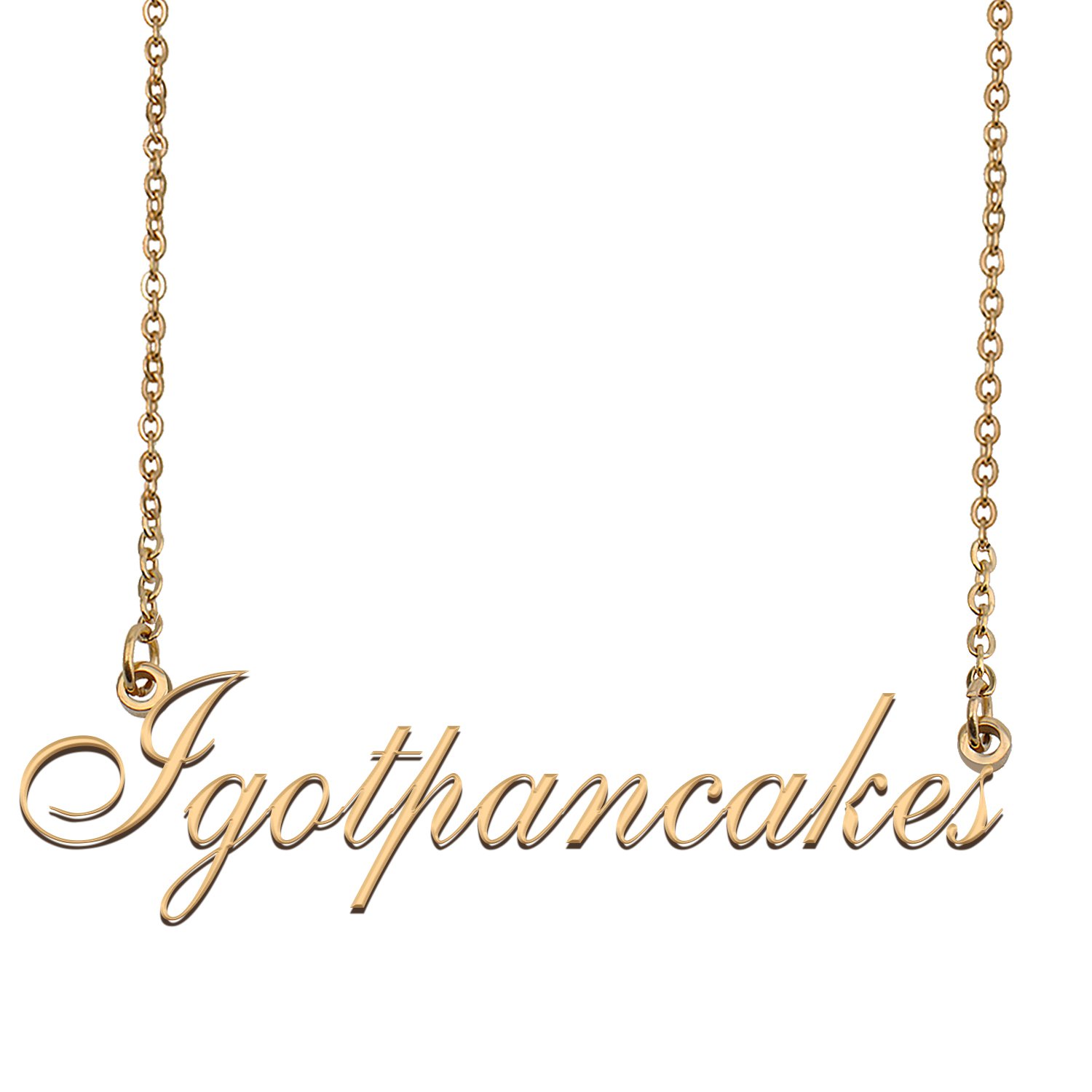 Personalized My Name Necklace Dainty personal Initial Necklace Igotpancakes