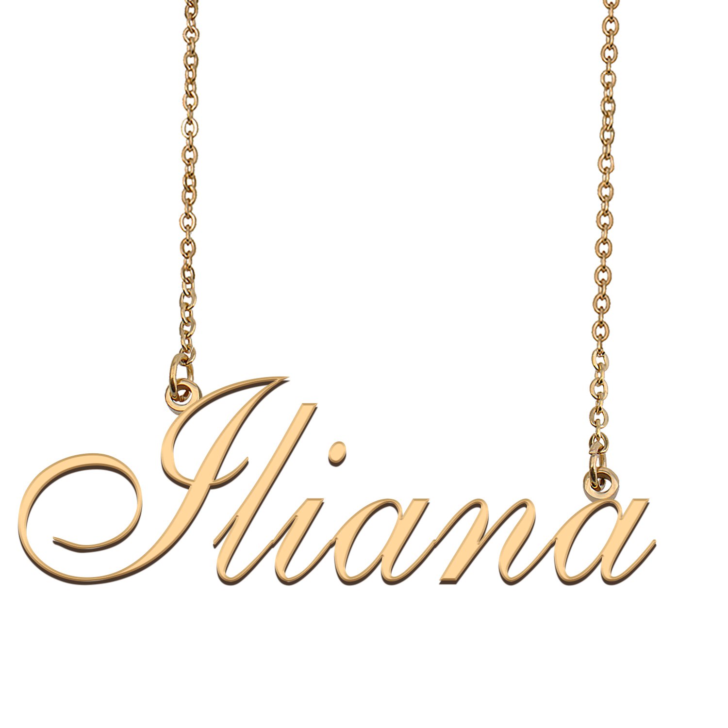 Personalized My Name Necklace Dainty personal Initial Necklace Iliana