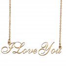 Personalized My Name Necklace Dainty personal Initial Necklace ILoveYou