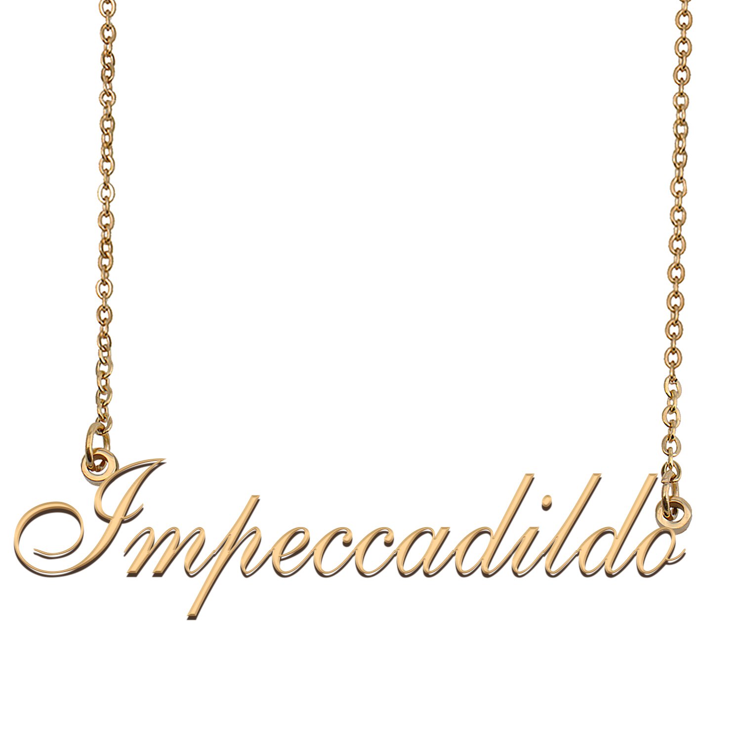 Personalized My Name Necklace Dainty personal Initial Necklace Impeccadildo