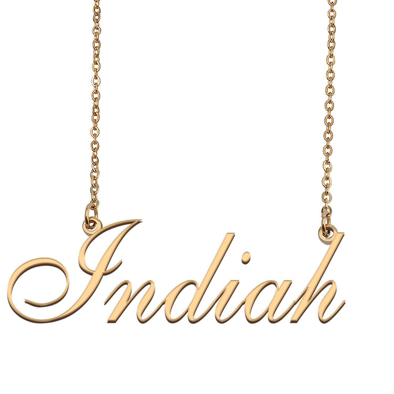 Personalized My Name Necklace Dainty personal Initial Necklace Indiah