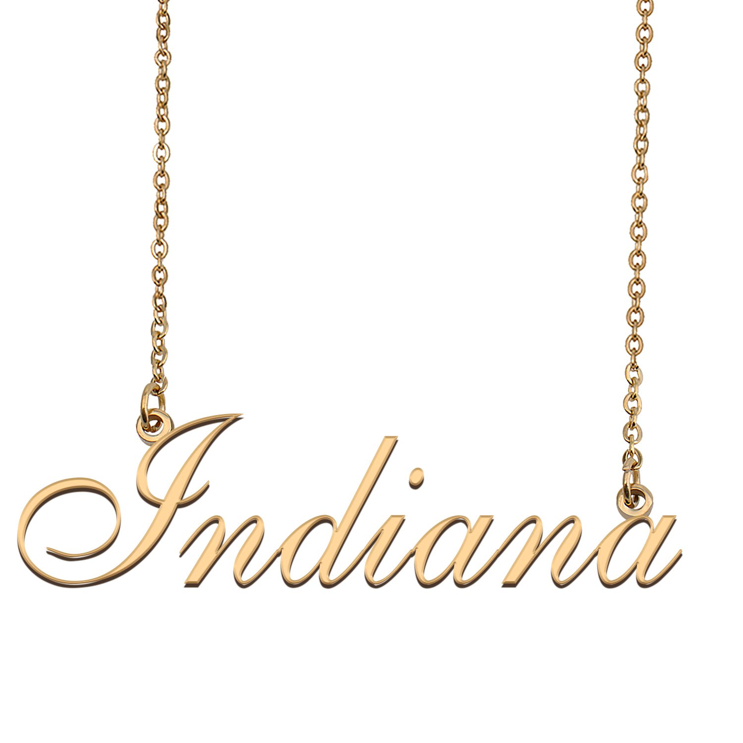 Personalized My Name Necklace Dainty personal Initial Necklace Indiana