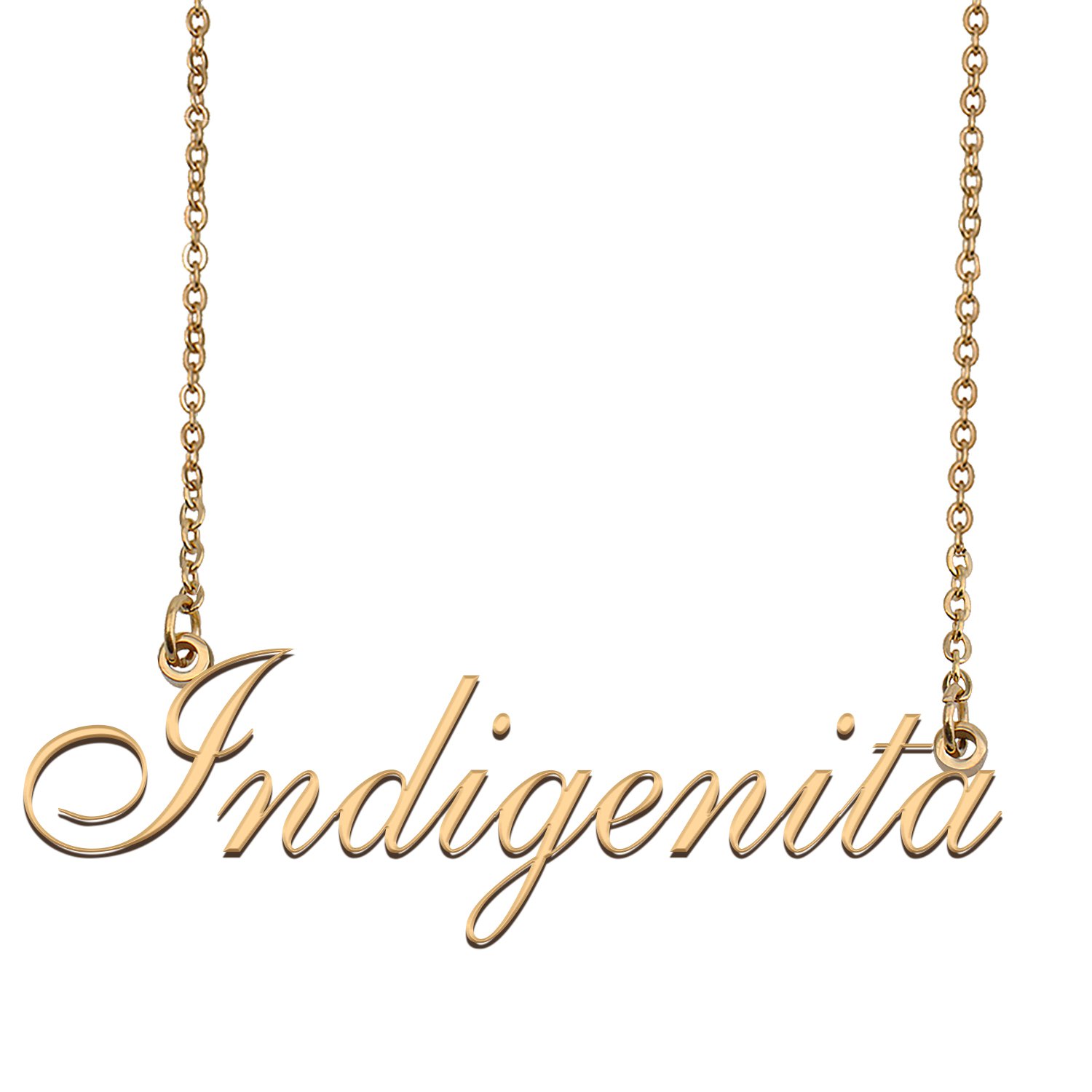 Personalized My Name Necklace Dainty personal Initial Necklace Indigenita