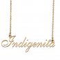 Personalized My Name Necklace Dainty personal Initial Necklace Indigenita
