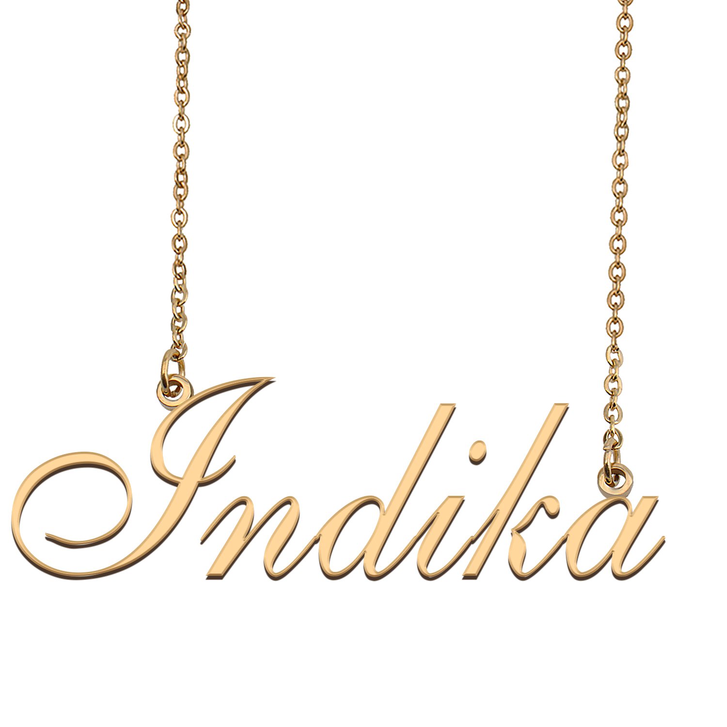 Personalized My Name Necklace Dainty personal Initial Necklace Indika
