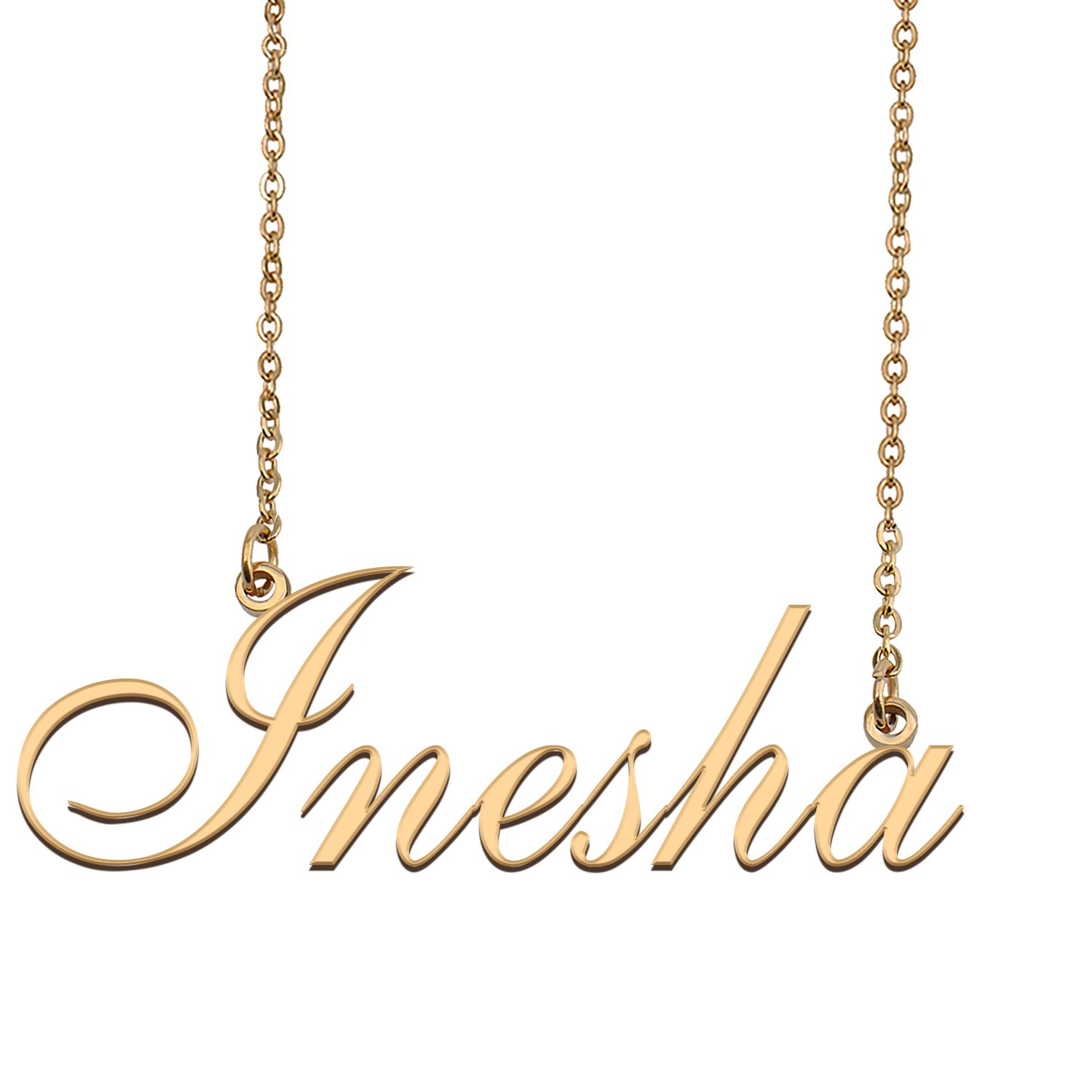 Personalized My Name Necklace Dainty personal Initial Necklace Inesha