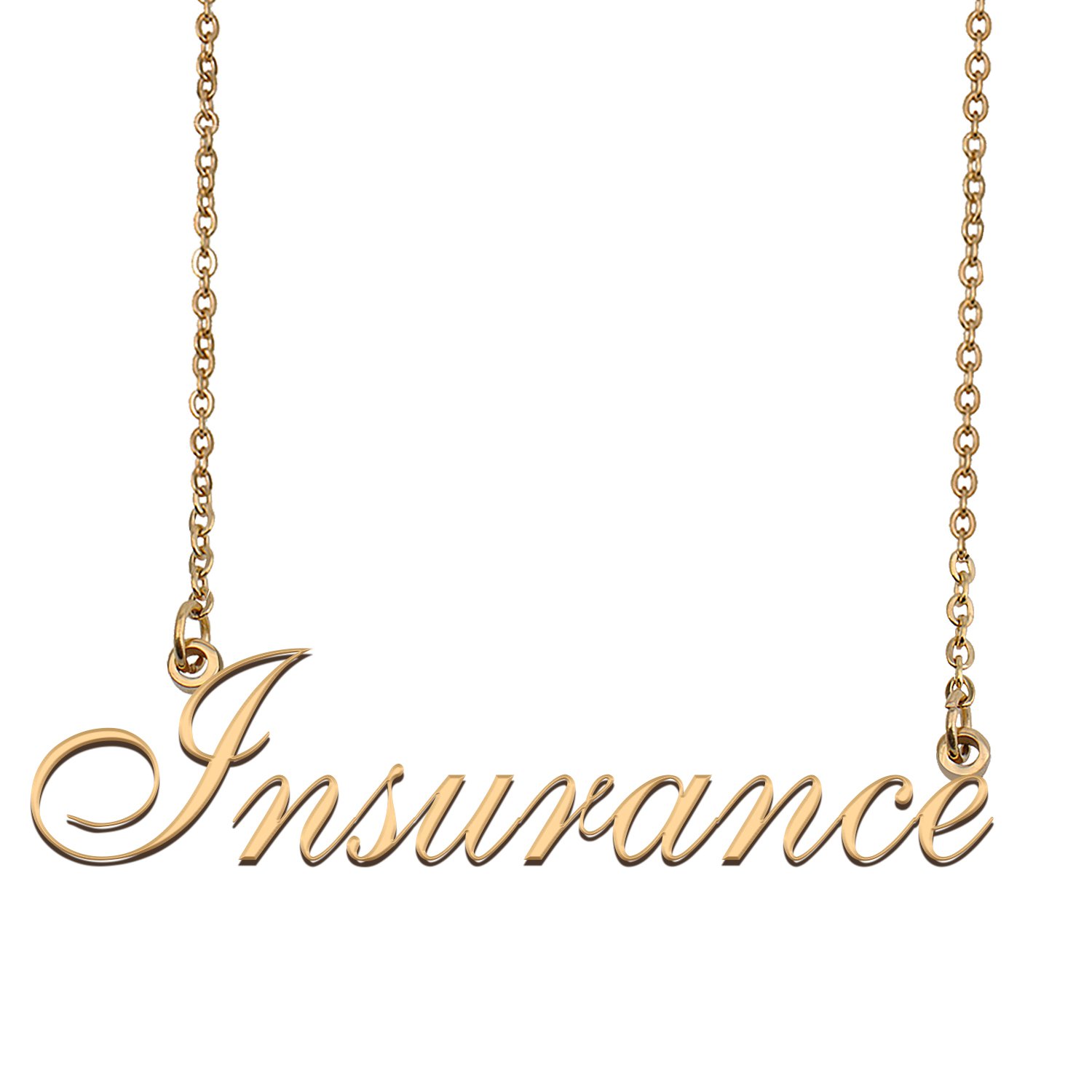 Personalized My Name Necklace Dainty personal Initial Necklace Insurance