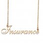 Personalized My Name Necklace Dainty personal Initial Necklace Insurance