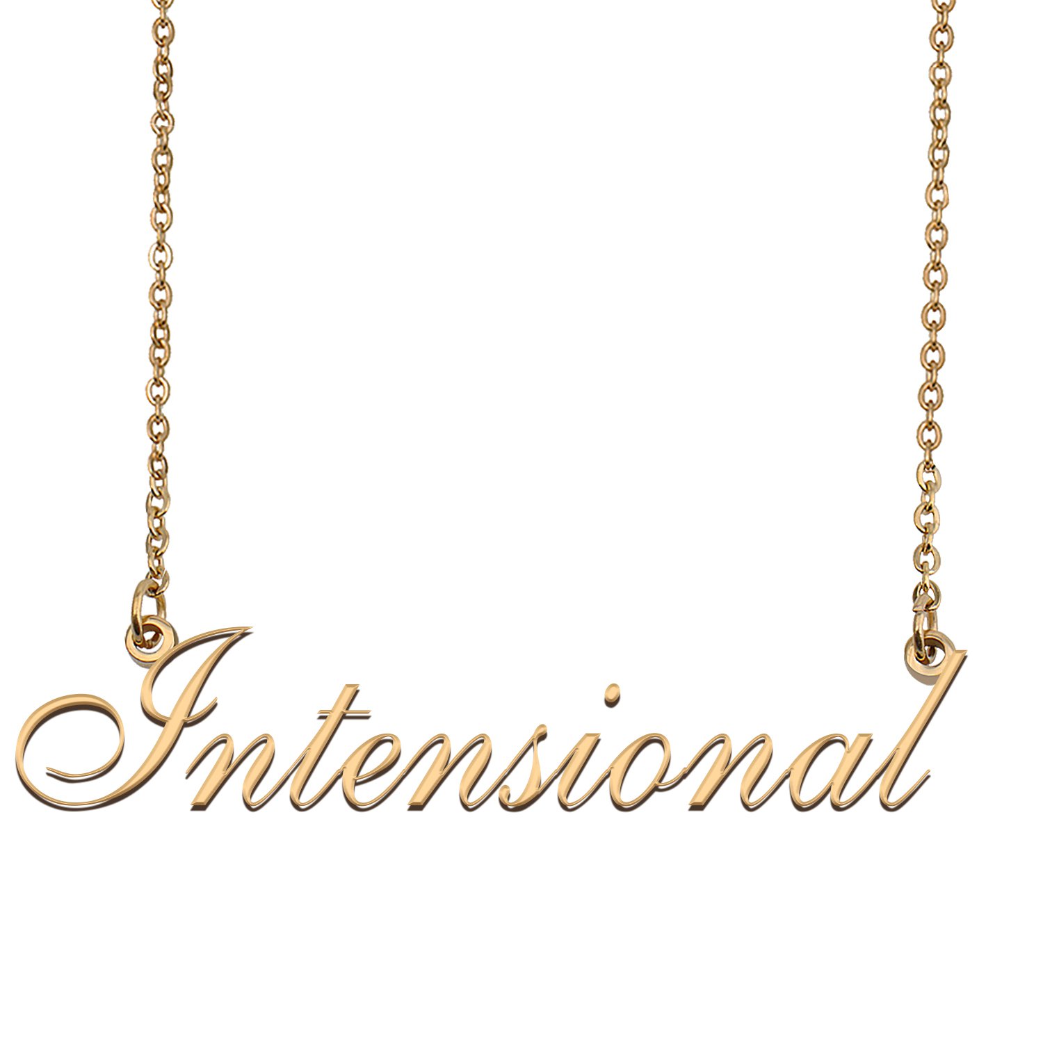 Personalized My Name Necklace Dainty personal Initial Necklace Intensional