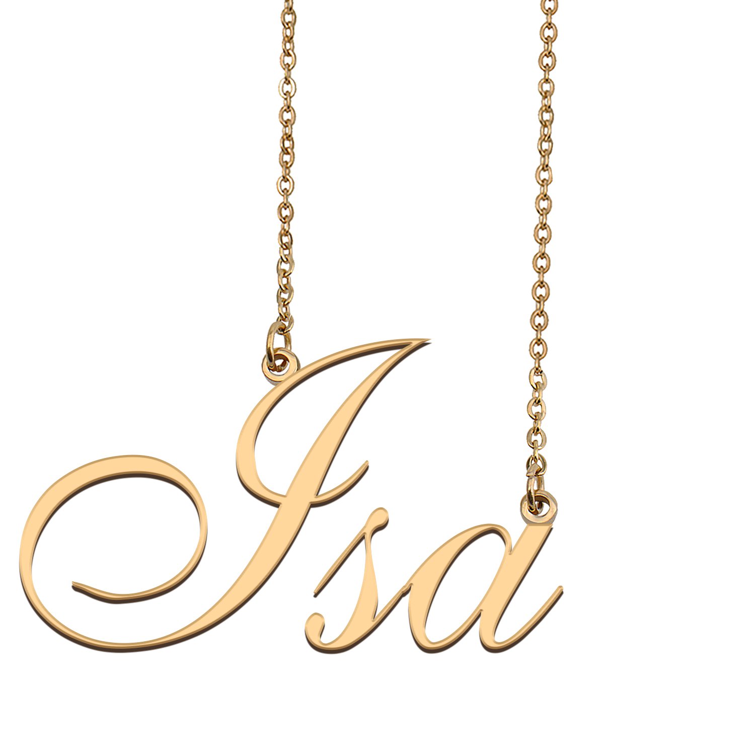 Personalized My Name Necklace Dainty personal Initial Necklace Isa