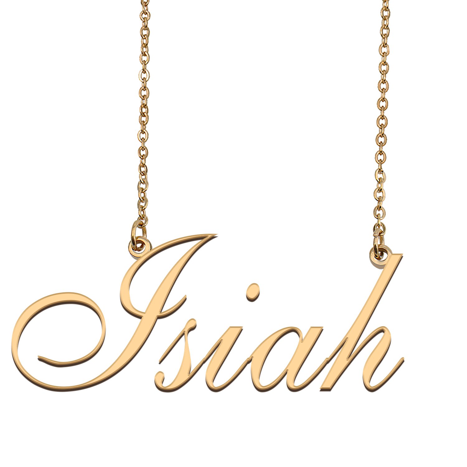 Personalized My Name Necklace Dainty personal Initial Necklace Isiah