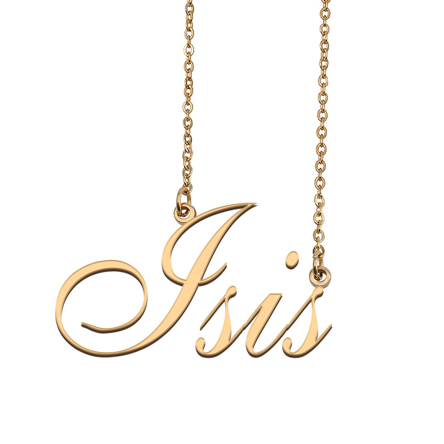 Personalized My Name Necklace Dainty personal Initial Necklace Isis