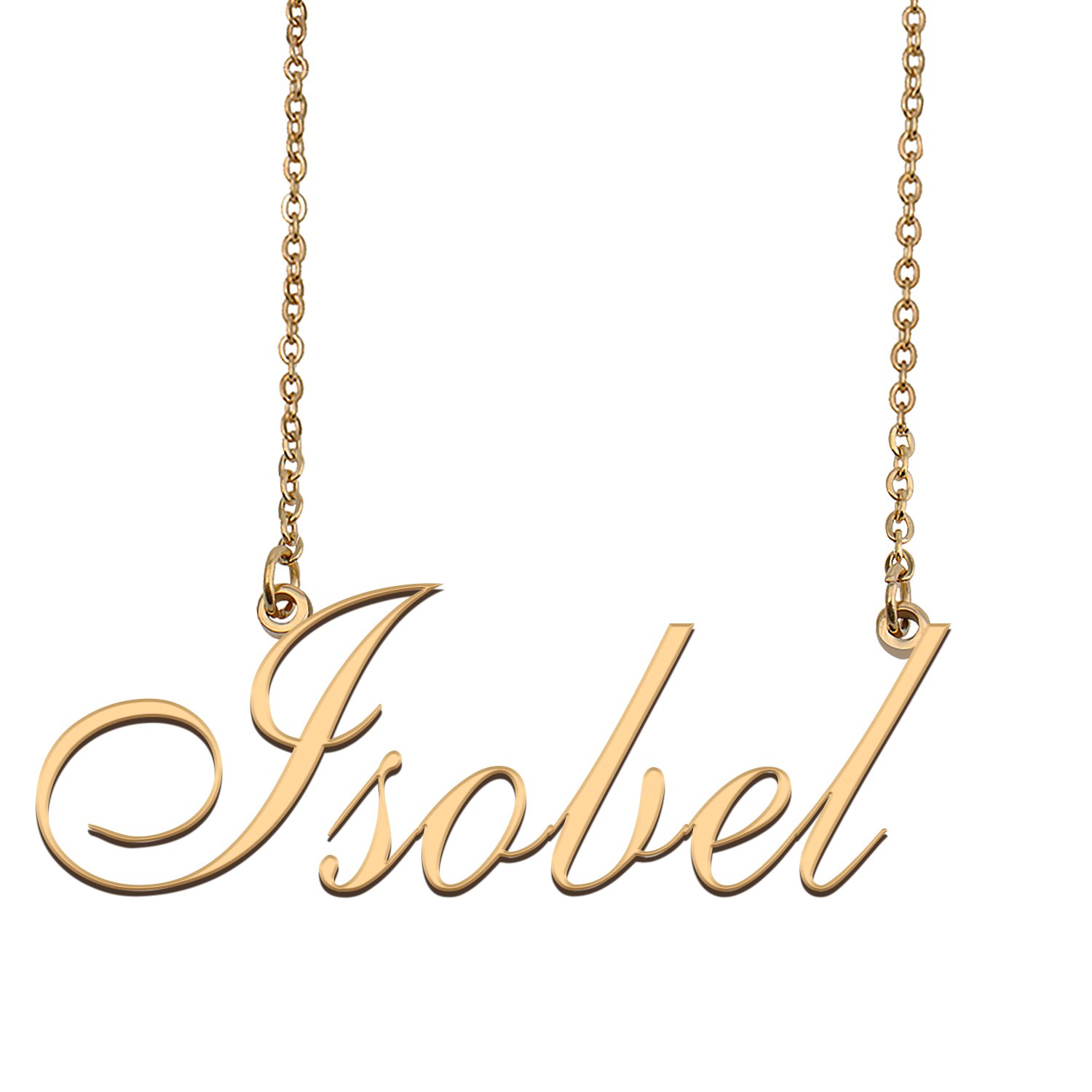 Personalized My Name Necklace Dainty personal Initial Necklace Isobel