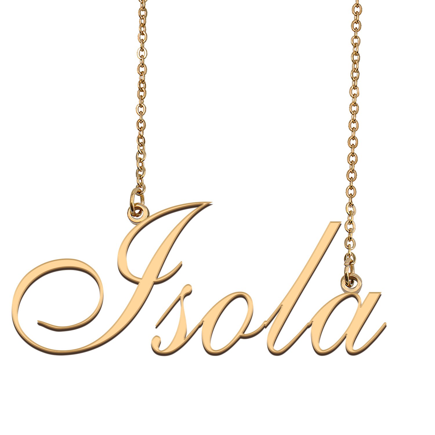 Personalized My Name Necklace Dainty personal Initial Necklace Isola