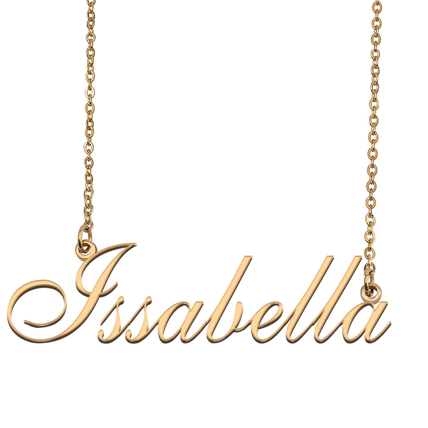 Personalized My Name Necklace Dainty personal Initial Necklace Issabella