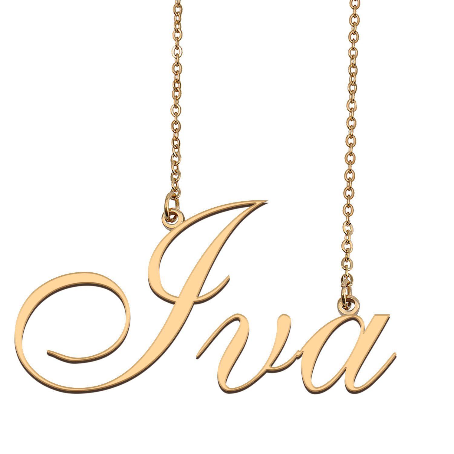 Personalized My Name Necklace Dainty personal Initial Necklace Iva