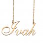 Personalized My Name Necklace Dainty personal Initial Necklace Ivah
