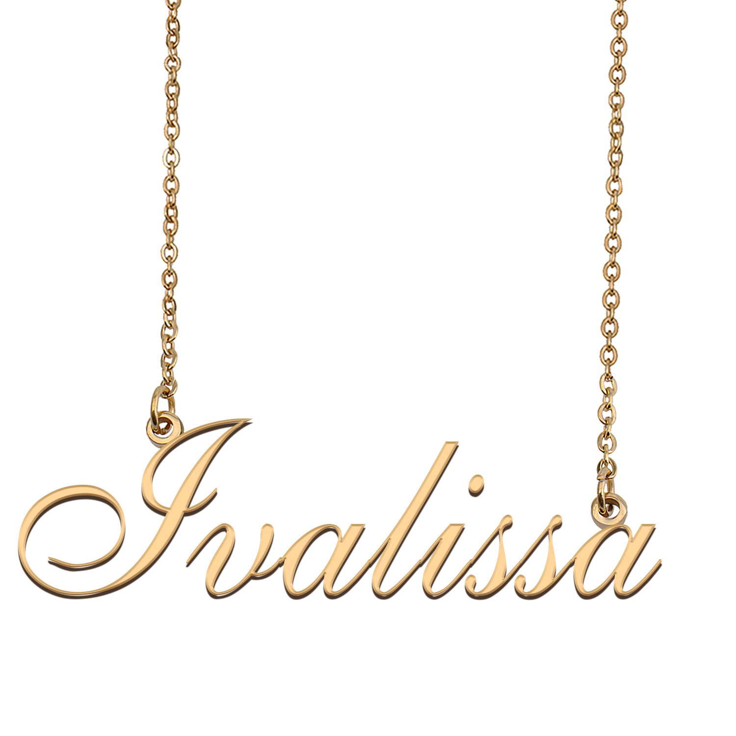 Personalized My Name Necklace Dainty personal Initial Necklace Ivalissa