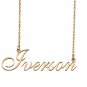 Personalized My Name Necklace Dainty personal Initial Necklace Iverson