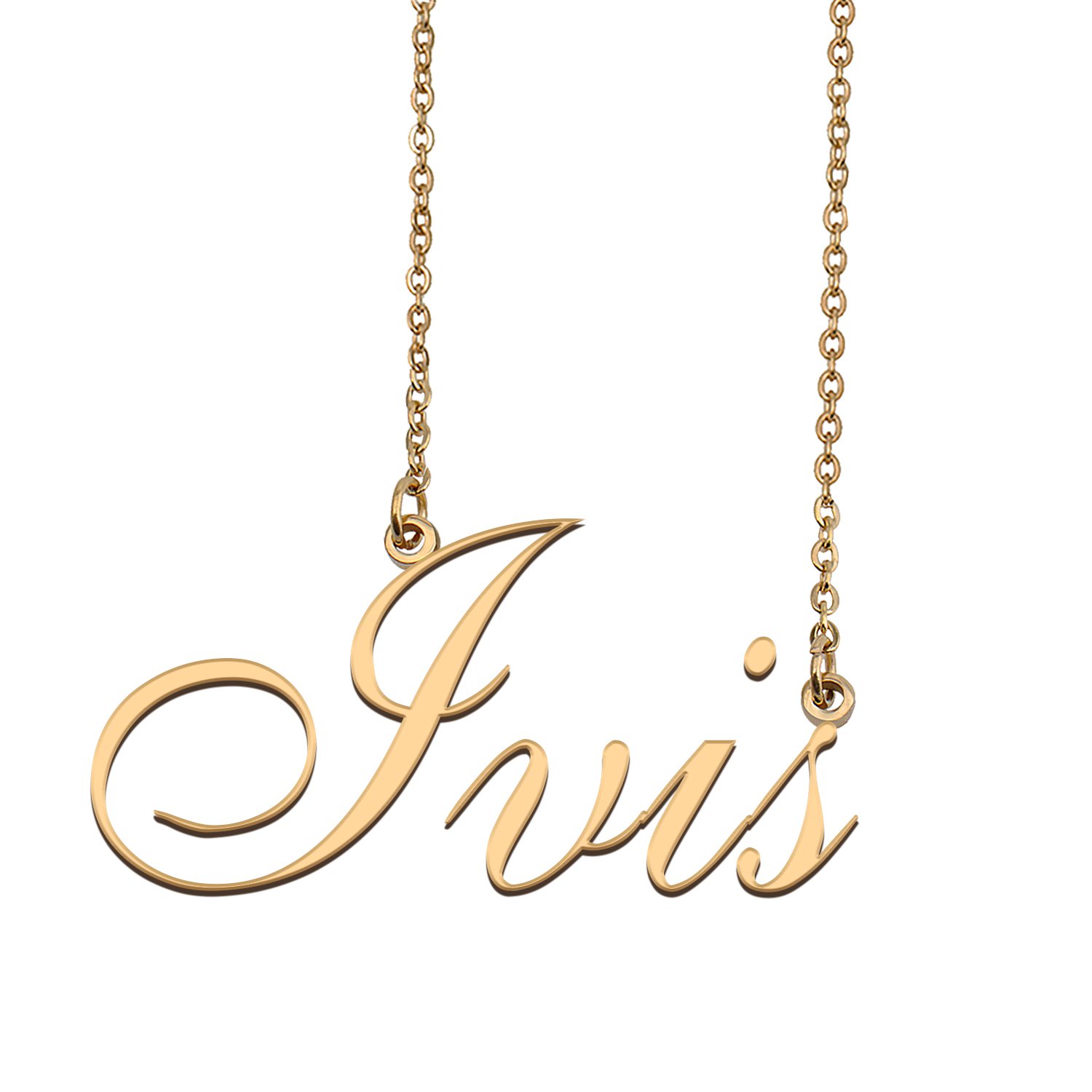 Personalized My Name Necklace Dainty personal Initial Necklace Ivis