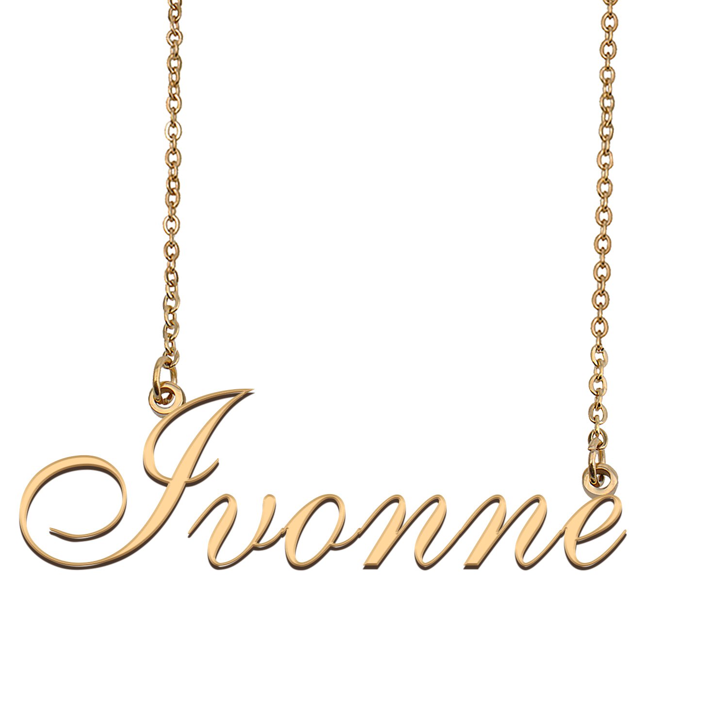Personalized My Name Necklace Dainty personal Initial Necklace Ivonne