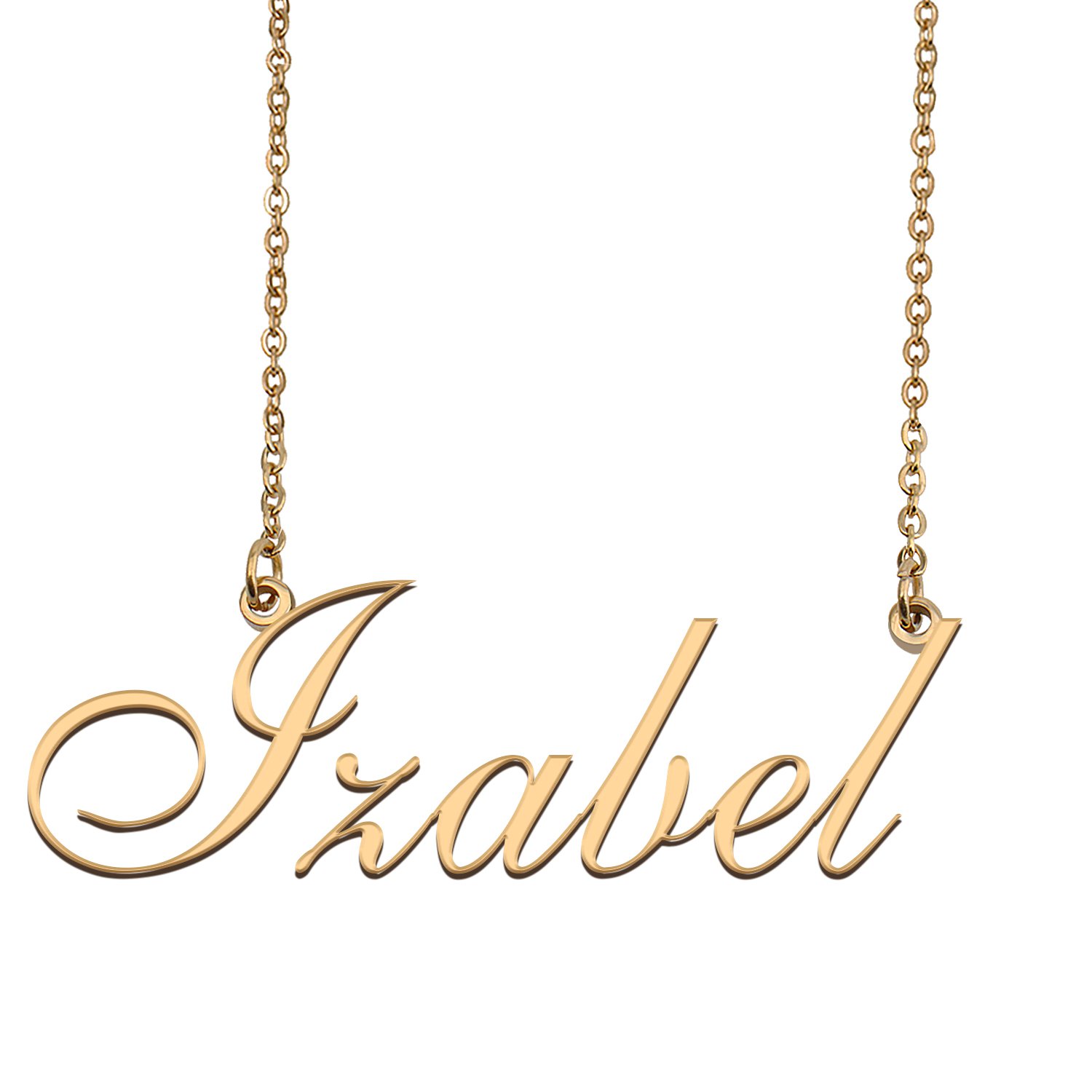 Personalized My Name Necklace Dainty personal Initial Necklace Izabel