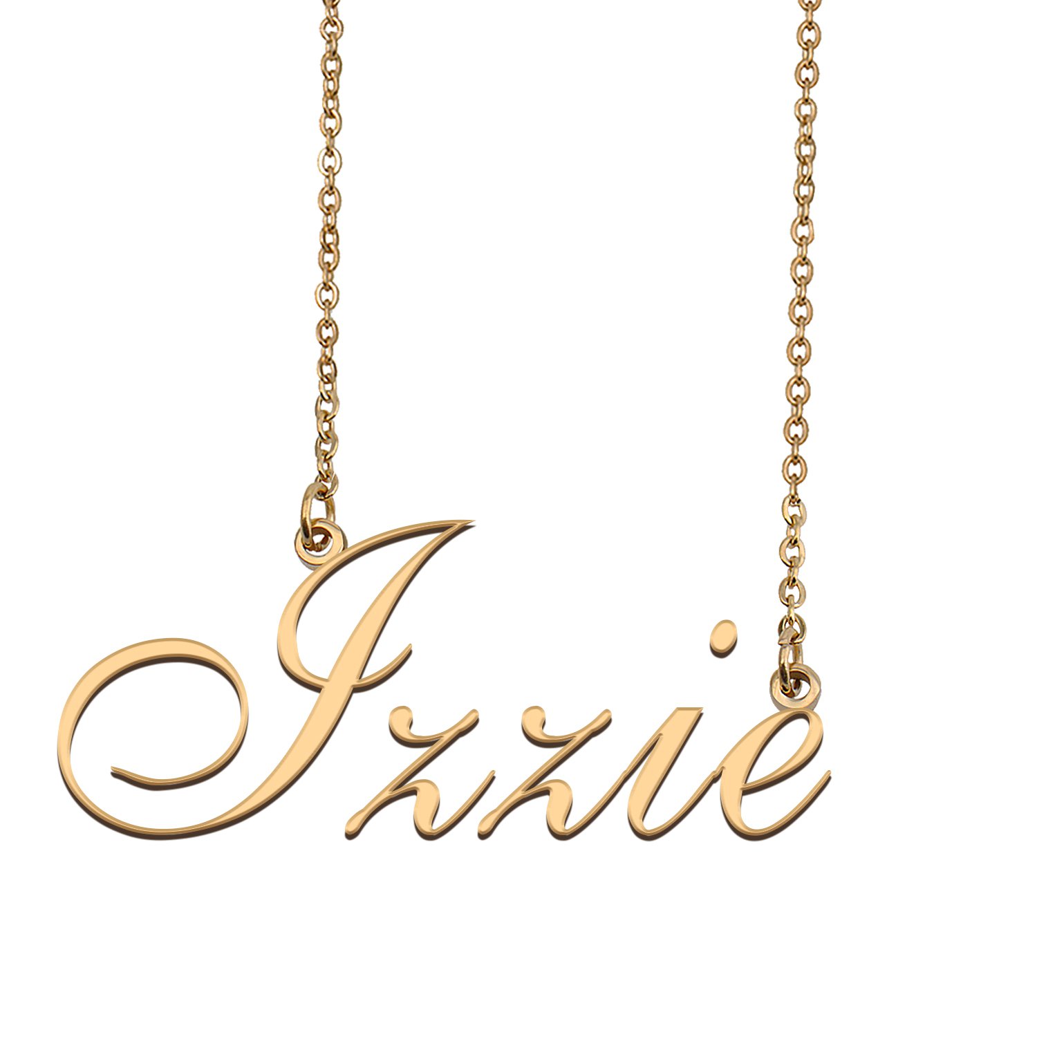 Personalized My Name Necklace Dainty personal Initial Necklace Izzie