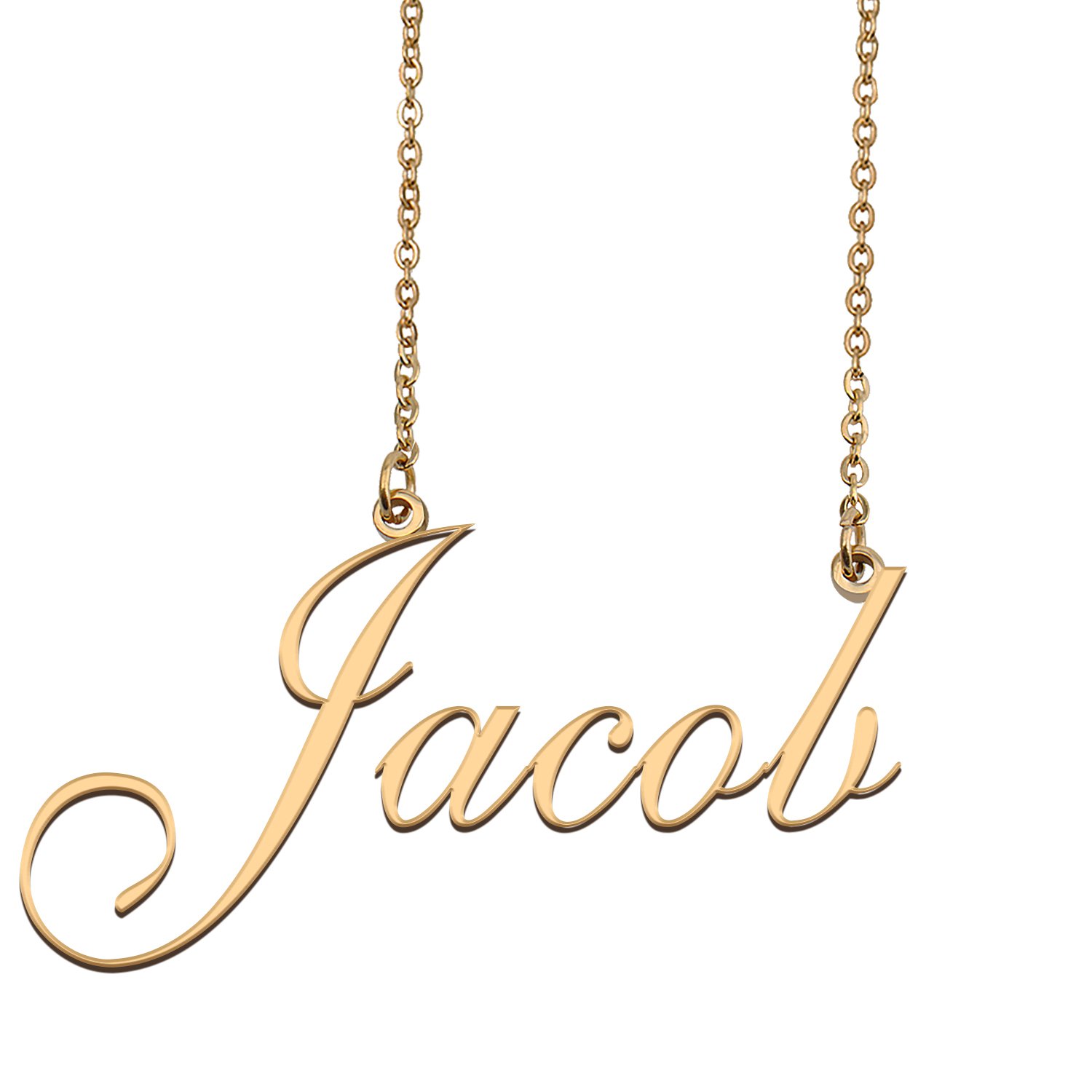 Personalized My Name Necklace Dainty personal Initial Necklace Jacob