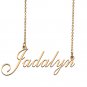 Personalized My Name Necklace Dainty personal Initial Necklace Jadalyn