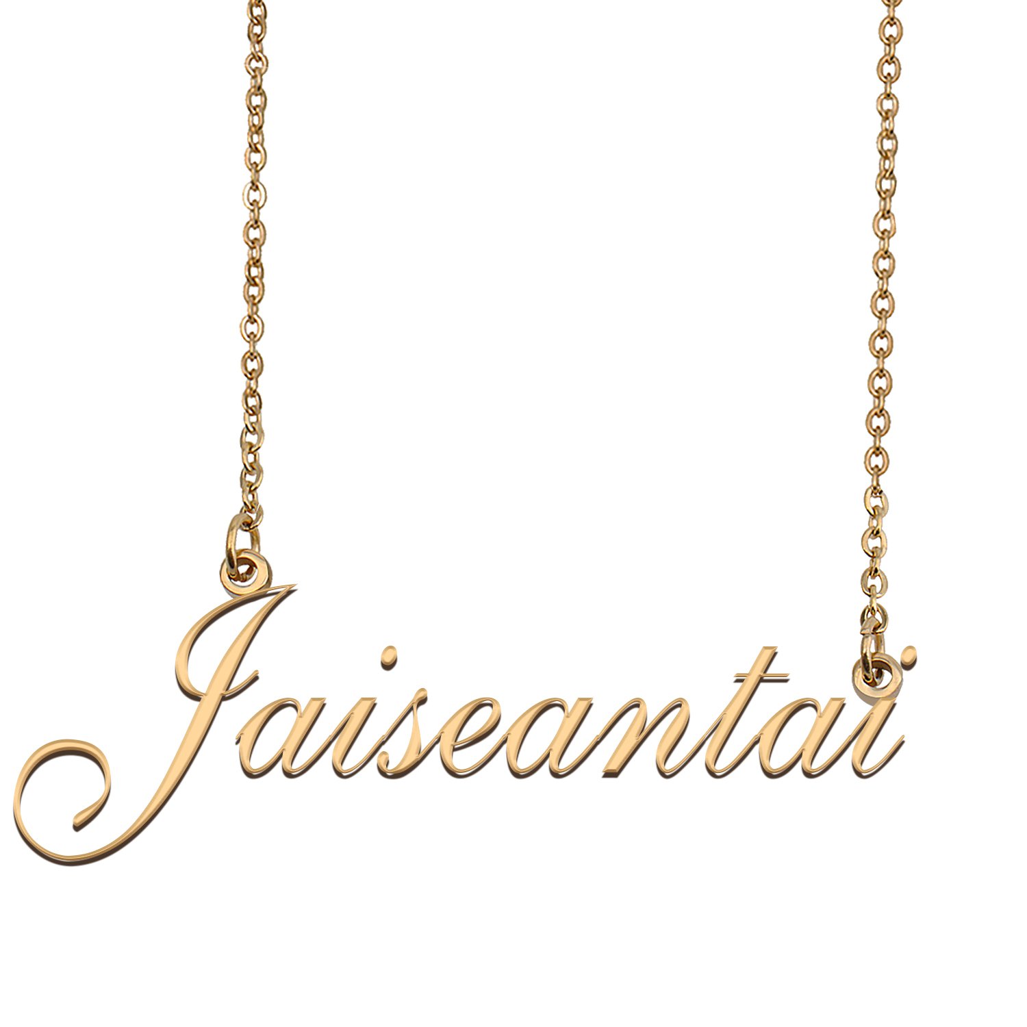 Personalized My Name Necklace Dainty personal Initial Necklace Jaiseantai