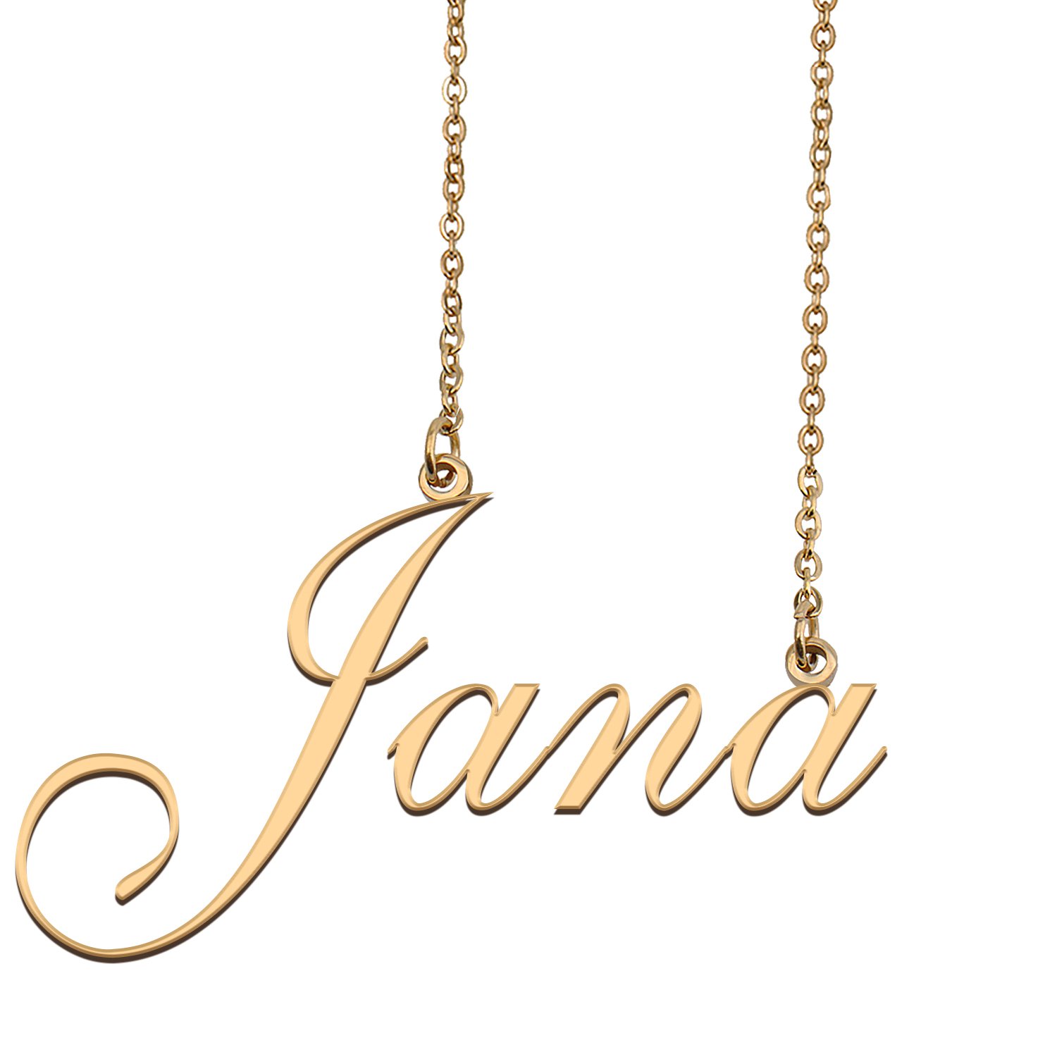 Personalized My Name Necklace Dainty personal Initial Necklace Jana