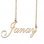 Personalized My Name Necklace Dainty personal Initial Necklace Janay