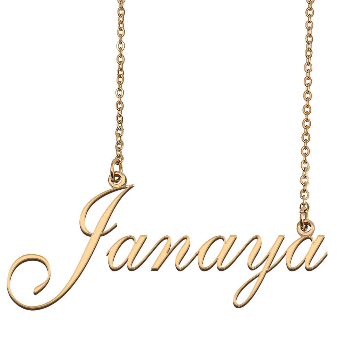 Personalized My Name Necklace Dainty personal Initial Necklace Janaya