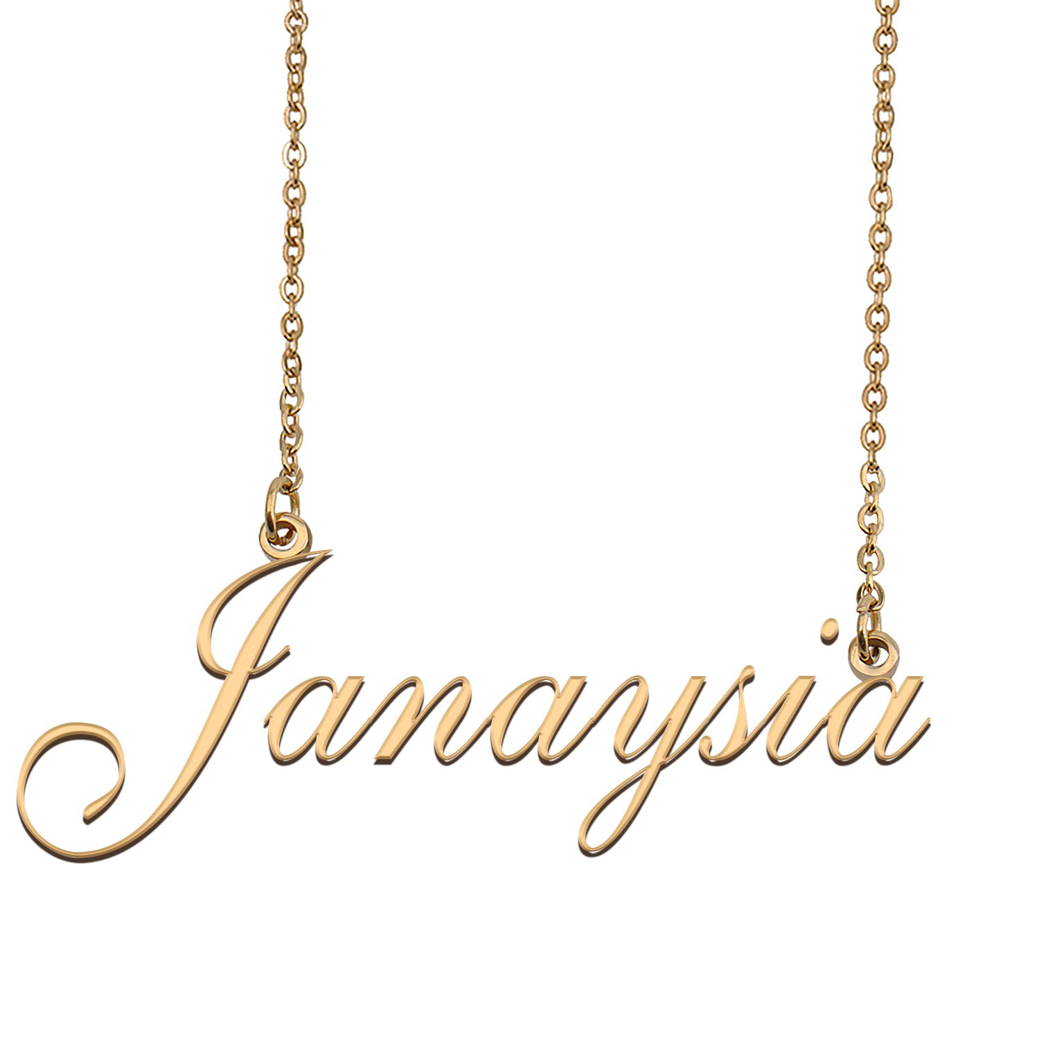 Personalized My Name Necklace Dainty personal Initial Necklace Janaysia