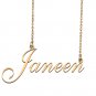 Personalized My Name Necklace Dainty personal Initial Necklace Janeen