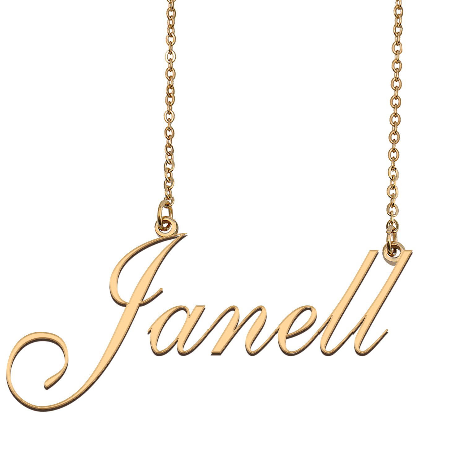 Personalized My Name Necklace Dainty personal Initial Necklace Janell