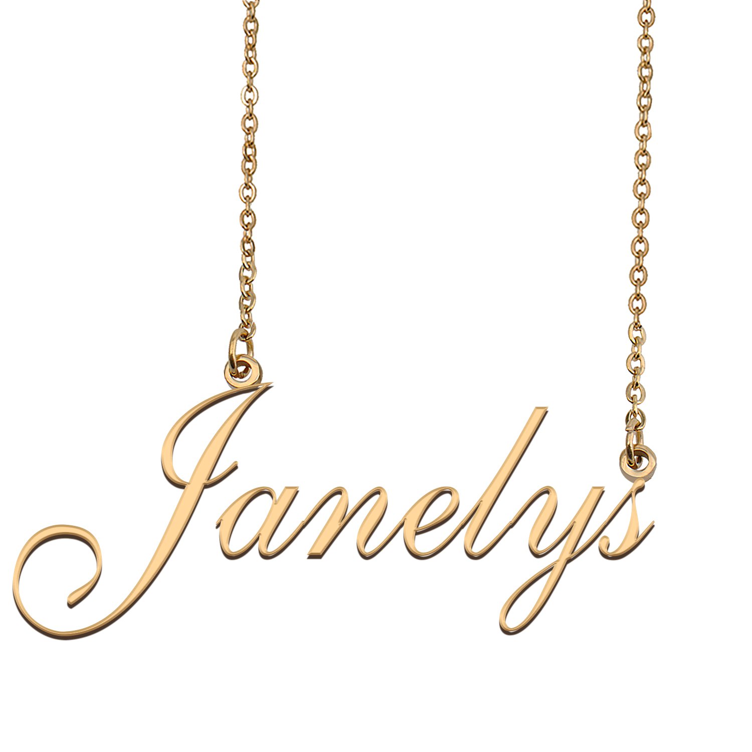 Personalized My Name Necklace Dainty personal Initial Necklace Janelys