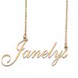 Personalized My Name Necklace Dainty personal Initial Necklace Janelys