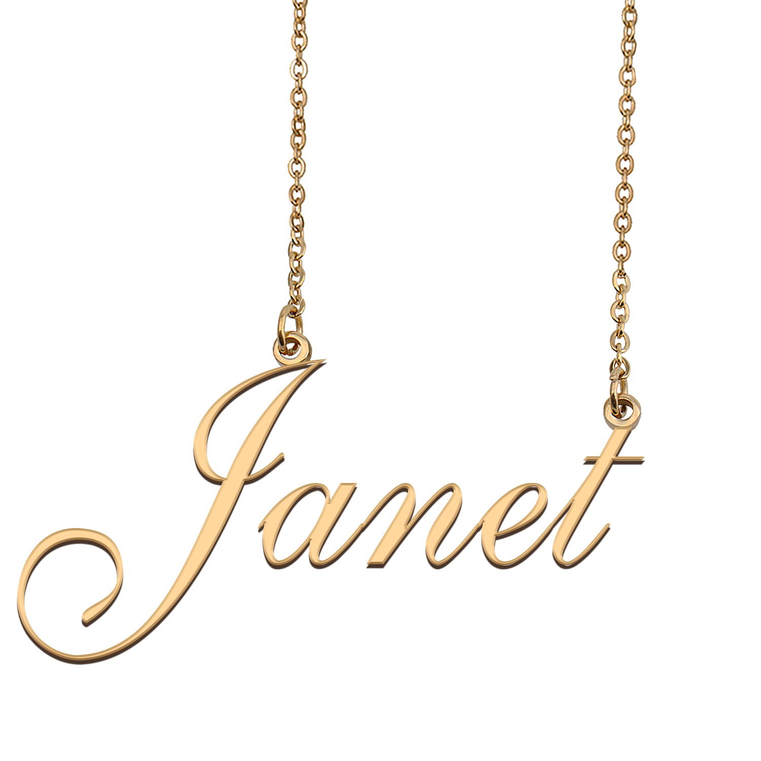 Personalized My Name Necklace Dainty personal Initial Necklace Janet