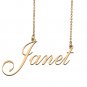 Personalized My Name Necklace Dainty personal Initial Necklace Janet