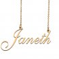 Personalized My Name Necklace Dainty personal Initial Necklace Janeth