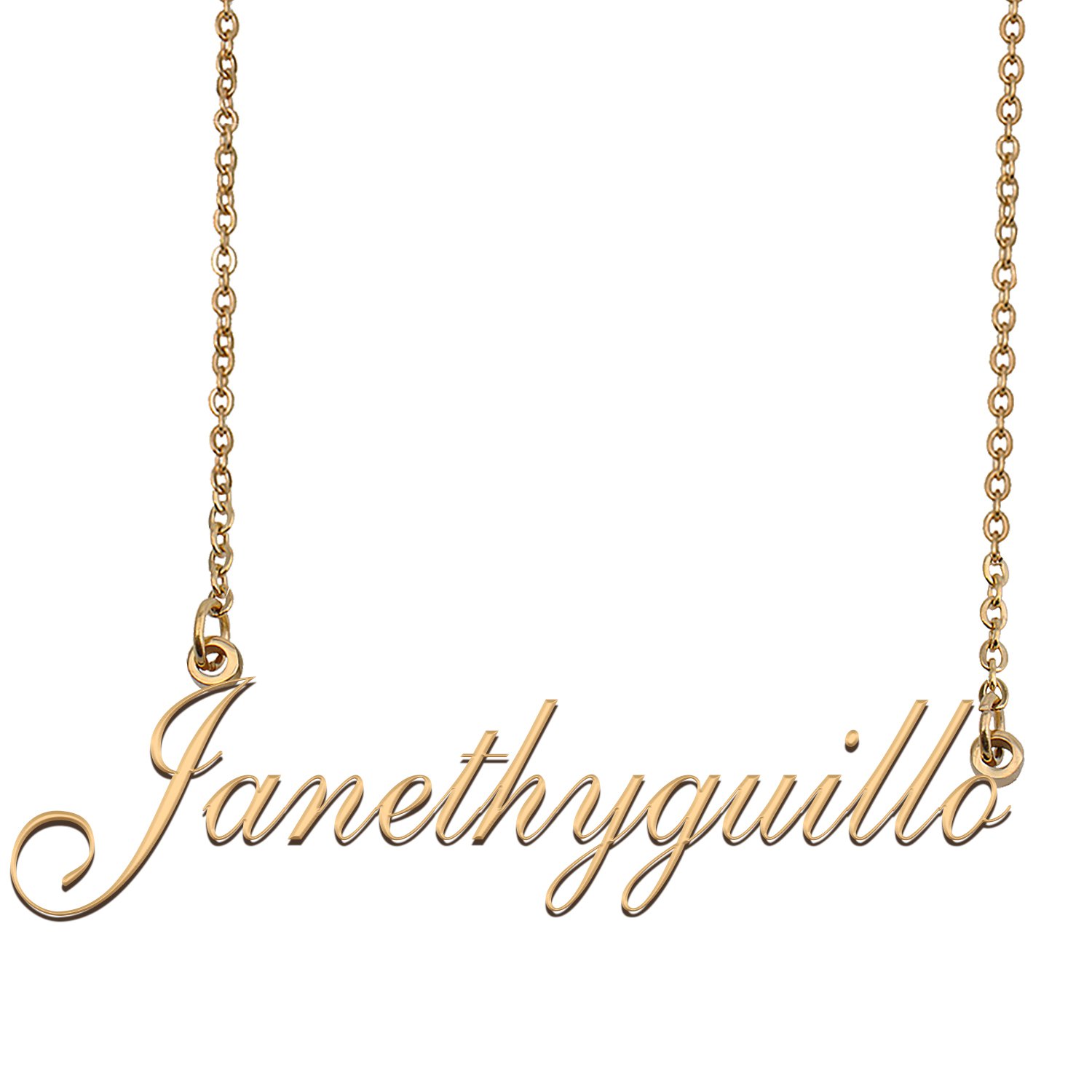 Personalized My Name Necklace Dainty personal Initial Necklace Janethyguillo