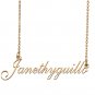 Personalized My Name Necklace Dainty personal Initial Necklace Janethyguillo
