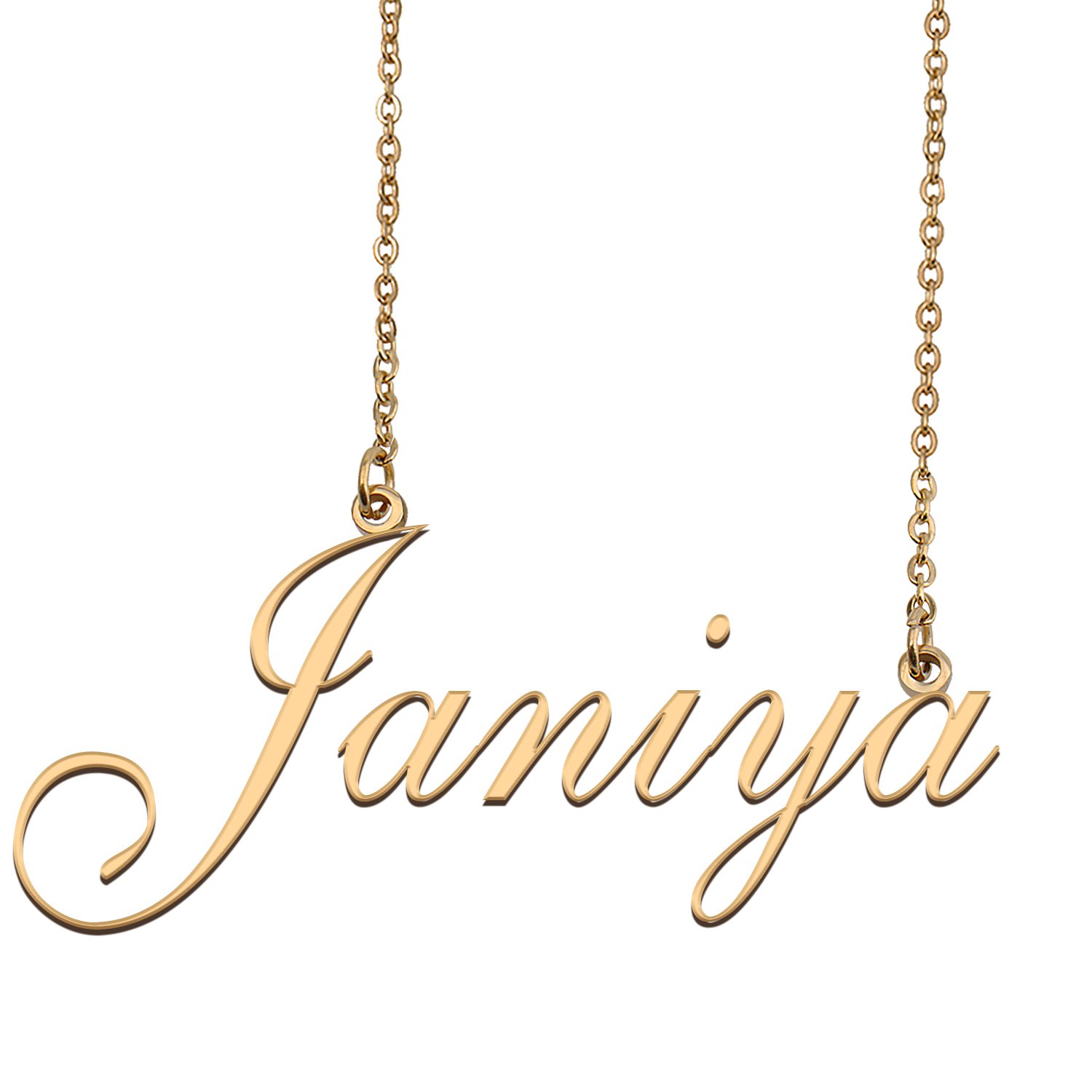 Personalized My Name Necklace Dainty personal Initial Necklace Janiya