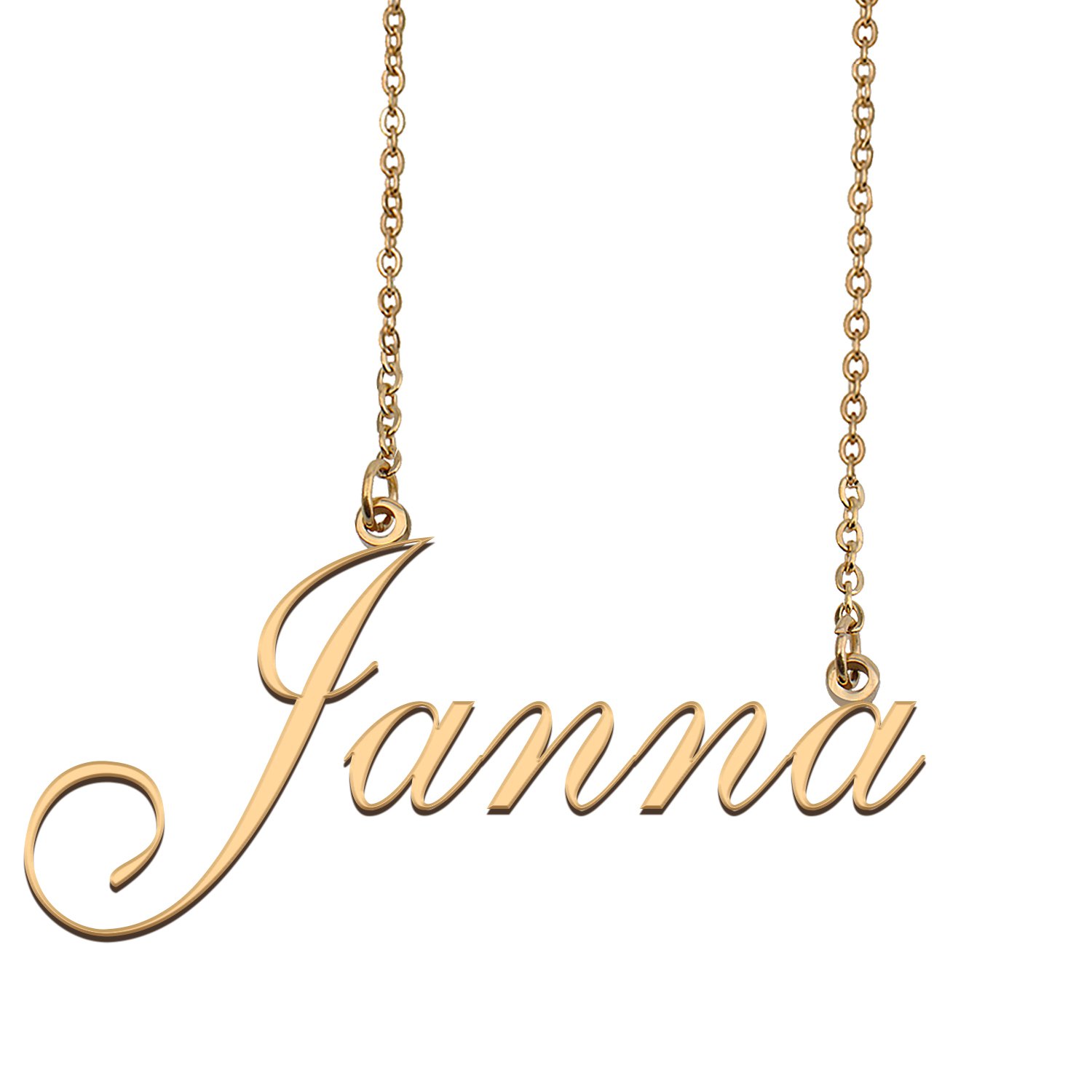 Personalized My Name Necklace Dainty personal Initial Necklace Janna